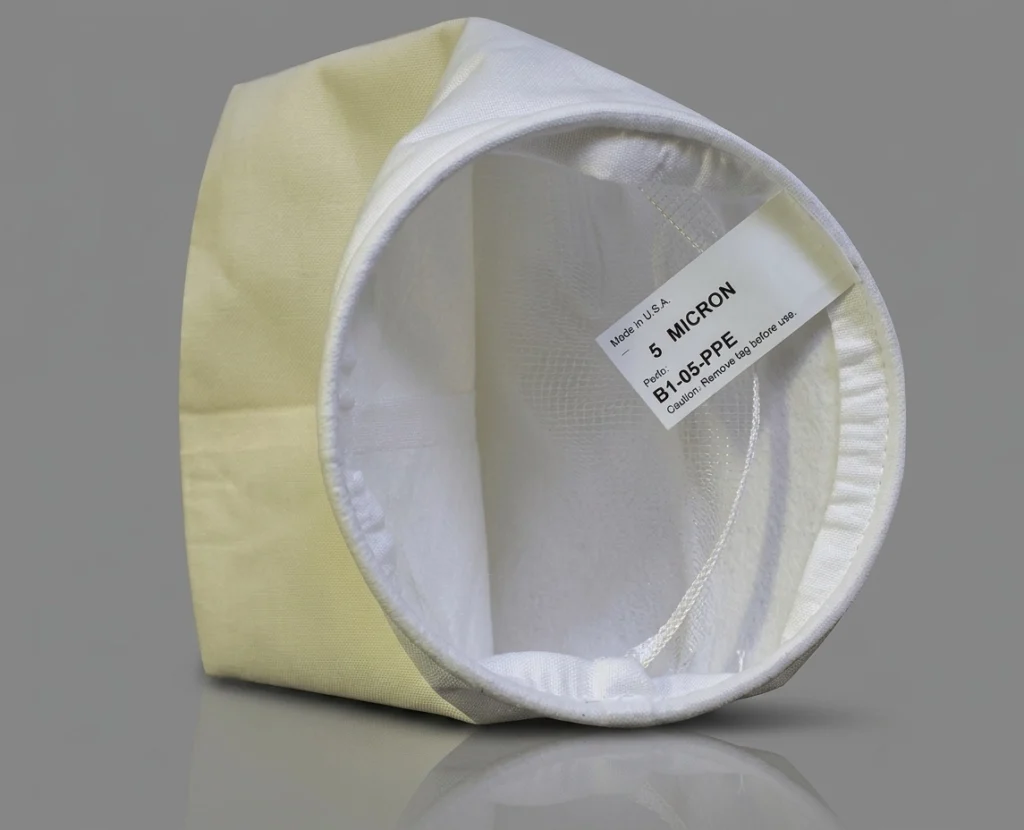 Su arıtmada kullanılan 5 micron filtre torbası 